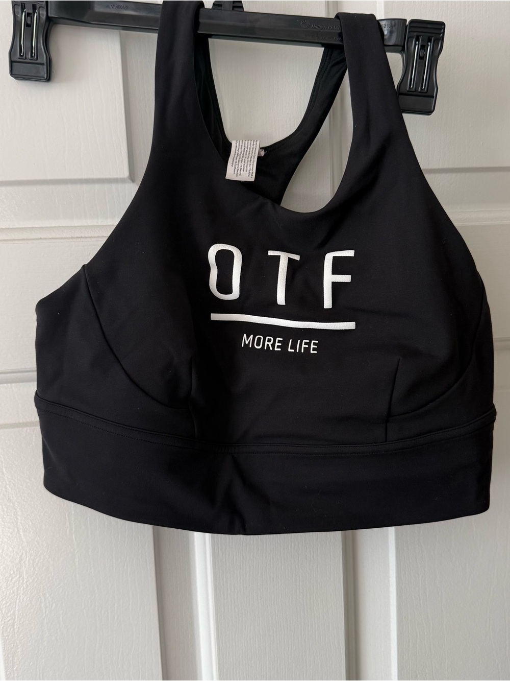 Lululemon Orange Theory OTF Wunder Train Long Line Bra in Black 10